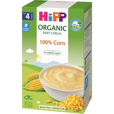 Hipp Био безмлечна пълнозърнеста каша Hipp - Царевица, 200 g (2840)