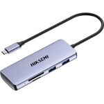Hikvision USB Хъб Hiksemi 8 в 1 DS8, 4K, HDMI, SD, XTF, USB 3.0 (2113120010)