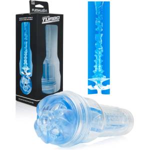 Fleshlight Turbo Thrust - мъжки мастурбатор със силно засмукване - син