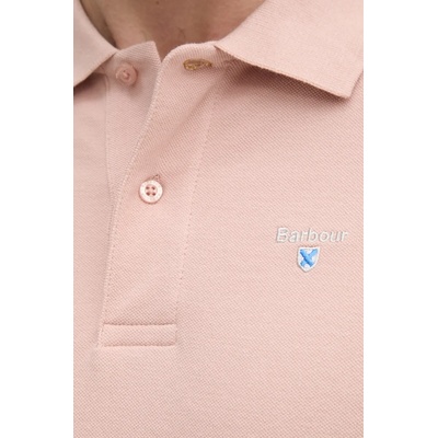 Barbour тениска с яка мъжка от памук ESSENTIALS (MML0358)