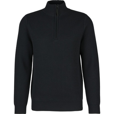 Stoic Мъжки вълнен пуловер Stoic Heavy MerinoKnit MMXX. Rutvik Half Zip Merino jumper - Black (005-5593-0313)