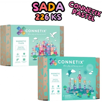 Connetix Pastel Mega Pack 202 ks + 26 ks