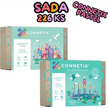 Connetix Pastel Mega Pack 202 ks + 26 ks