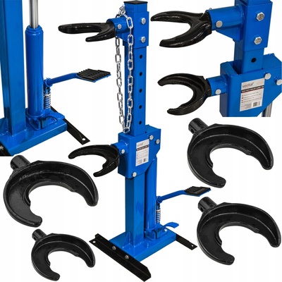 VORFAL Hydraulický stahovák pružin 1T (1000 kg) – stojanový s výměnnými adaptéry – Hledejceny.cz