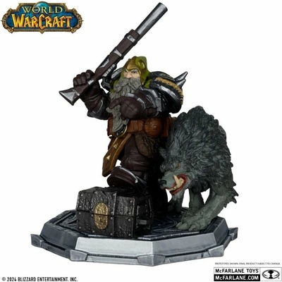 World of Warcraft Beast Master/trpasličí lovec 15 cm šedé vousy