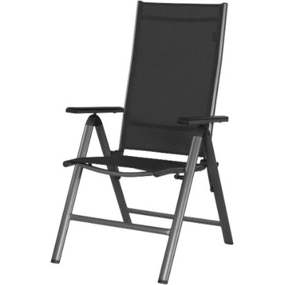 CountrySide Zahradní hliníkové skládací polohovací křeslo Houston 470902 antracit – Zbozi.Blesk.cz