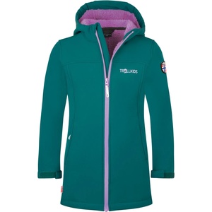 TROLLKIDS Детско софтшел яке Trollkids Girl's Kristiansand Coat Softshell jacket - Midnight Petrol / Deep Violet - размер 122 (EU) (703-3291-0719)