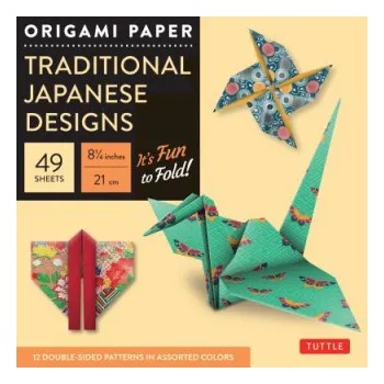 Tuttle Publishing Origami Paper - Traditional Japanese Designs - Large 8 1/4" | Tuttle Publishing