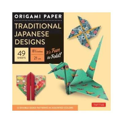 Tuttle Publishing Origami Paper - Traditional Japanese Designs - Large 8 1/4" | Tuttle Publishing