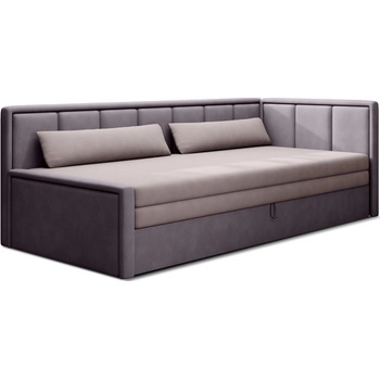 Eltap Розов шенилов разтегателен диван с място за съхранение 214 cm Fulgeo - ELTAP (SO-FUL-RT-101PO-41PO)