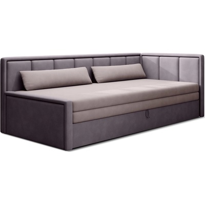 Eltap Розов шенилов разтегателен диван с място за съхранение 214 cm Fulgeo - ELTAP (SO-FUL-RT-101PO-41PO)