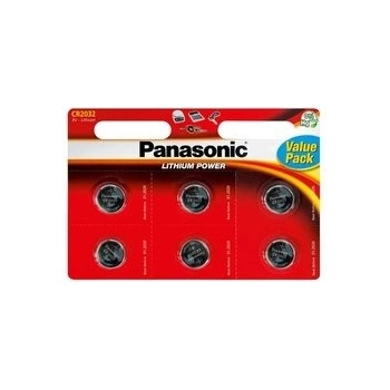 PANASONIC CR-2032EL/6BP 6ks 330096