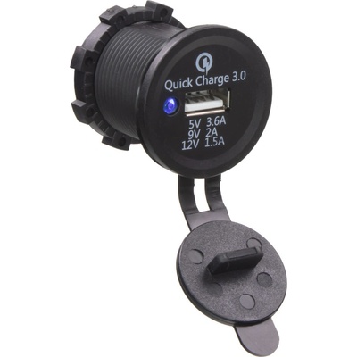 34656 USB zásuvka 12/24V, QC3.0 (QuickCharge)