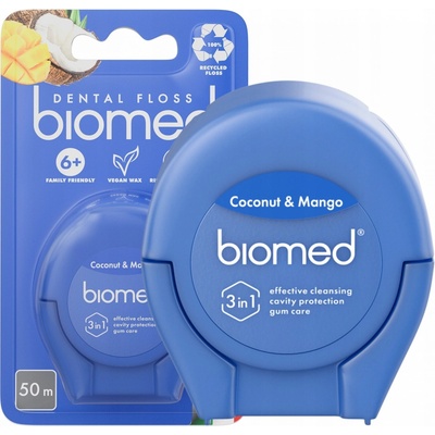 Splat Zubná niť Kokos a Mango BIOMED 50 m