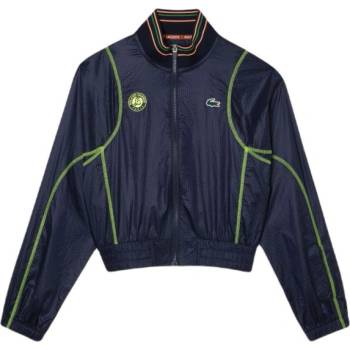 Lacoste Дамска блуза с дълъг ръкав Lacoste Sport Roland Garros Edition Post-Match Cropped Jacket - Син