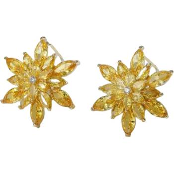 HARAHU Обеци fa-28220 - Жълти kp28220 (fa-28220)