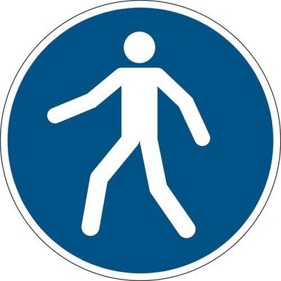 Durable Podlahový piktogram - symbol chodce