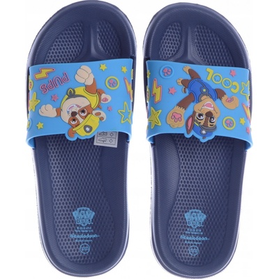 Chlapecké žabky bazénové pantofle Tlapková patrola modré