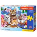 Castorland Puzzle 70 pcs. Kittens with Flowers