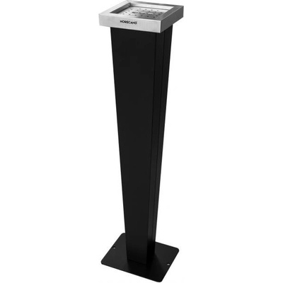 Horecano - Метален стационарен пепелник 20x20xh95см черен G-(86598-001) (0185145)