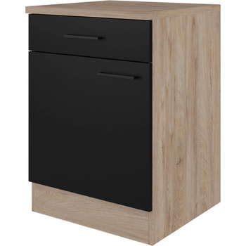 Flex-Well Kuchynská skrinka Capri spodná, zásuvky + dvierka, 60 x 85 x 57,1 cm