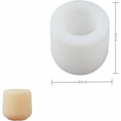 Manumi silikónová forma na odlievanie kreatívnej hmoty 68,5 x 69,5 mm nádoba na sviečku - 1 ks
