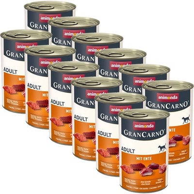 Animonda Gran Carno Original Adult bravčové a kačica 12 x 400 g