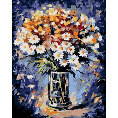 ZUTY Malování podle čísel KYTICE S KOPRETINAMI 40 x 50 cm