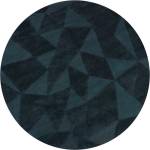Flair Rugs Тюркоазен ръчно изработен вълнен кръгъл килим ø 160 cm Shard Teal - Flair Rugs (503119377812)