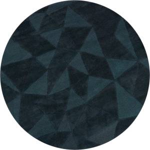 Flair Rugs Тюркоазен ръчно изработен вълнен кръгъл килим ø 160 cm Shard Teal - Flair Rugs (503119377812)