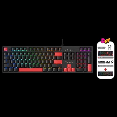 A4Tech Bloody S510R Red Switch Black
