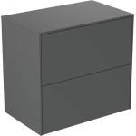 Ideal Standard Atelier Conca стенен шкаф с 2 чекмеджета и плот 60 см мат антрацит (T4327Y2)
