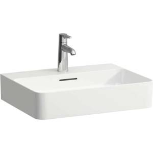 Laufen VAL - Умивалник 55x42 см, с преливник, с отвор за смесител, с LCC, бял H8102824001041 (H8102824001041)