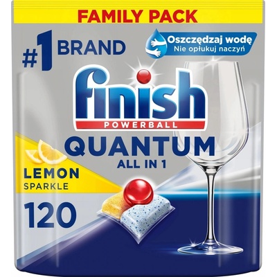 Finish Quantum All in 1 kapsle do myčky nádobí Lemon Sparkle 120 ks – Zboží Dáma