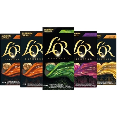 L'OR MixPack Origins collection Col Pap India Gua 50 ks