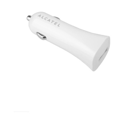 Alcatel Зарядно за кола с кабел за Alcatel смартфони - Alcatel Car Charger One Touch CC50 (бял)