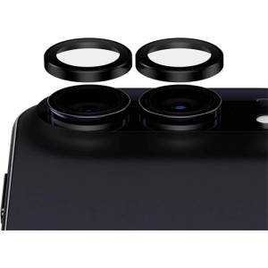 Panzer iPhone Duo PANZERGLASS HOOPS CERAMIC защитно стъкло за камера 9H + допълнителна рамка ЧЕРНО (PG29569)