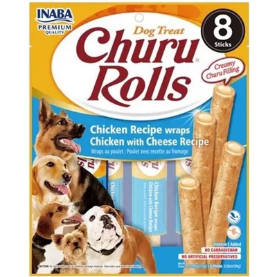Inaba Churu Rolls dog chicken with cheese 8 ks 96 g