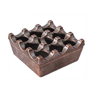 Horecano Ветроустойчив алуминиев пепелник квадрат 8x8xh4cm МЕД (0191499)