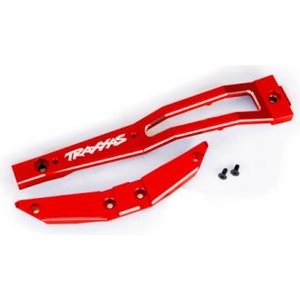 Traxxas предна алуминиева преграда на шасито червена