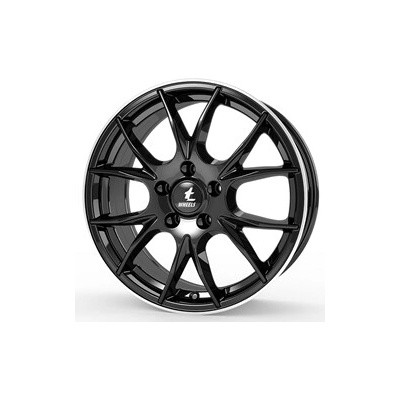 IT WHEELS KIRA 7x17 5x100 ET45 gloss black polished lip