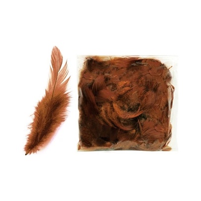 Peří barevné Luma, tmavě hnědé, 10g