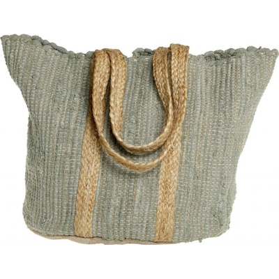 Zelená plážová jutová taška Beach Bag 40*30*60 cm