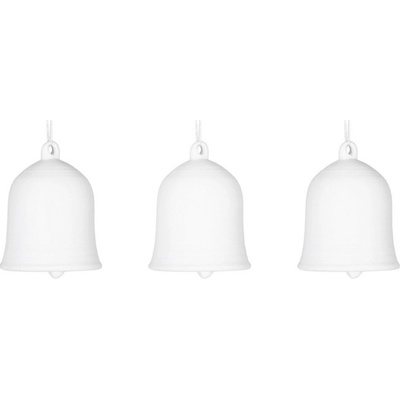 Porcelánové zvonečky Bells White set 3 ks Garden Trading