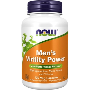 NOW NOW Mens Virility Power, 120 Veg Capsules