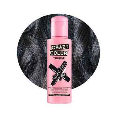 Crazy Color 032 farba na vlasy Natural Black 100 ml