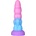 Paloqueth Realistic Big Dragon Monster Dildo with Suction Cup 21.6cm Pink-Blue-Purple