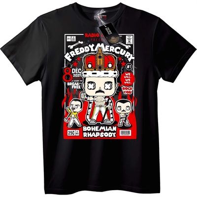 NOONEBRAND Тениска Freddie Mercury Bohemian Rhapsody - S, White
