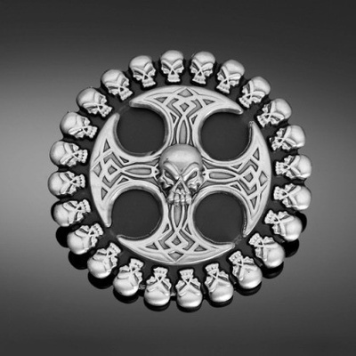 Highway Hawk Přaska pásku SKULL GOTHIC CROSS černá