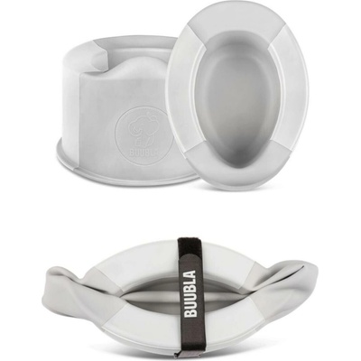 Buubla skladací nočník white/grey